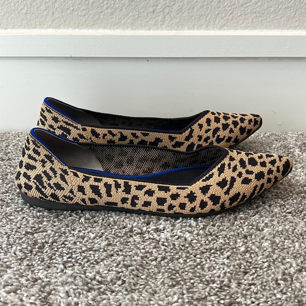 Rothy’s Leopard Point Flats